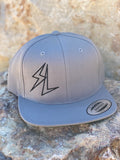 "Bolt" Grey Snap-Back Hat